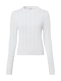 Marie Lund Damen Strickpullover in weiß - Ärmel: langarm