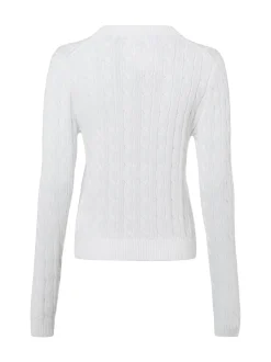 Marie Lund Damen Strickpullover in weiß - Ärmel: langarm