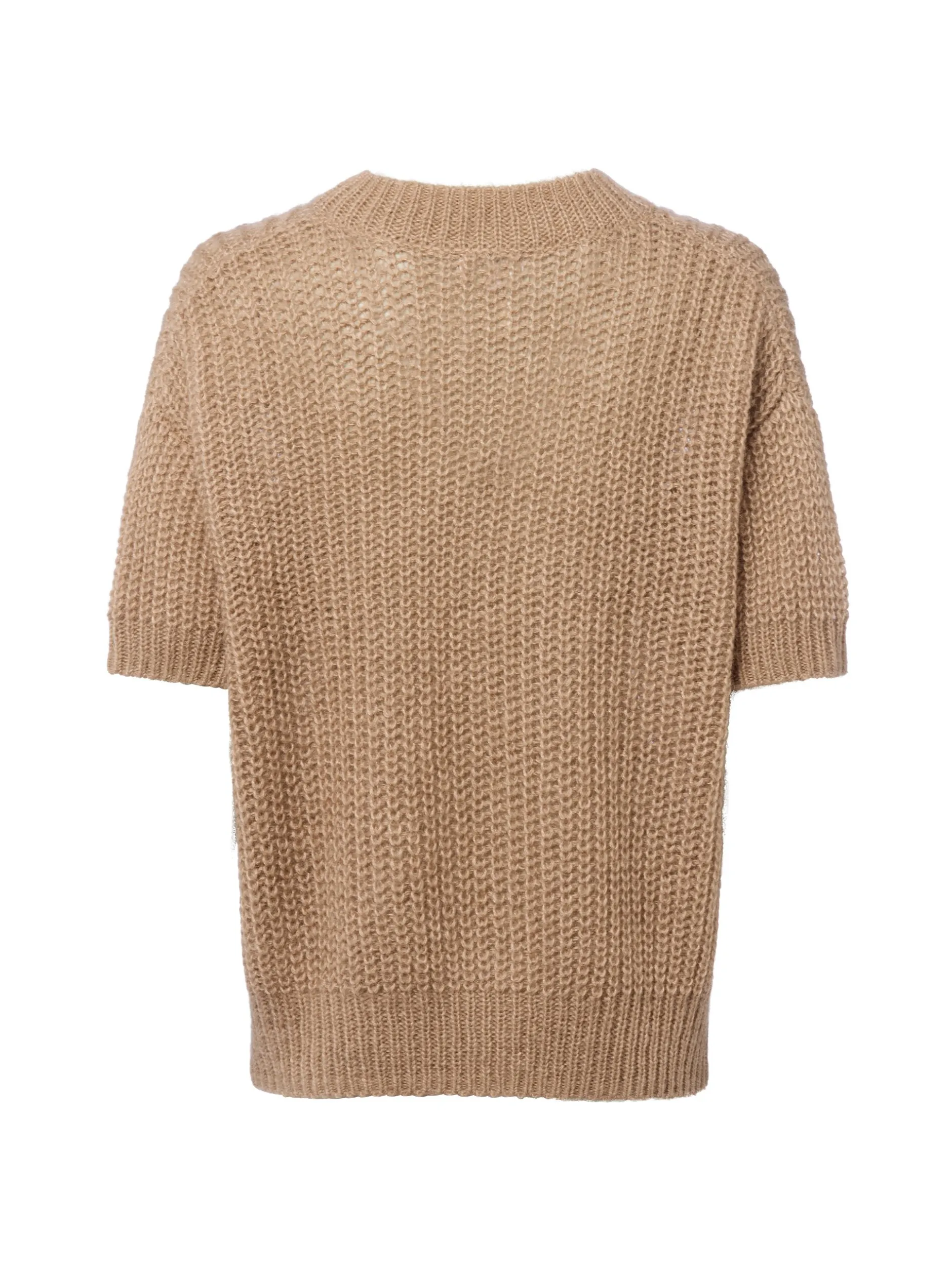 Marie Lund Damen Strickpullover mit Mohairanteil in melange