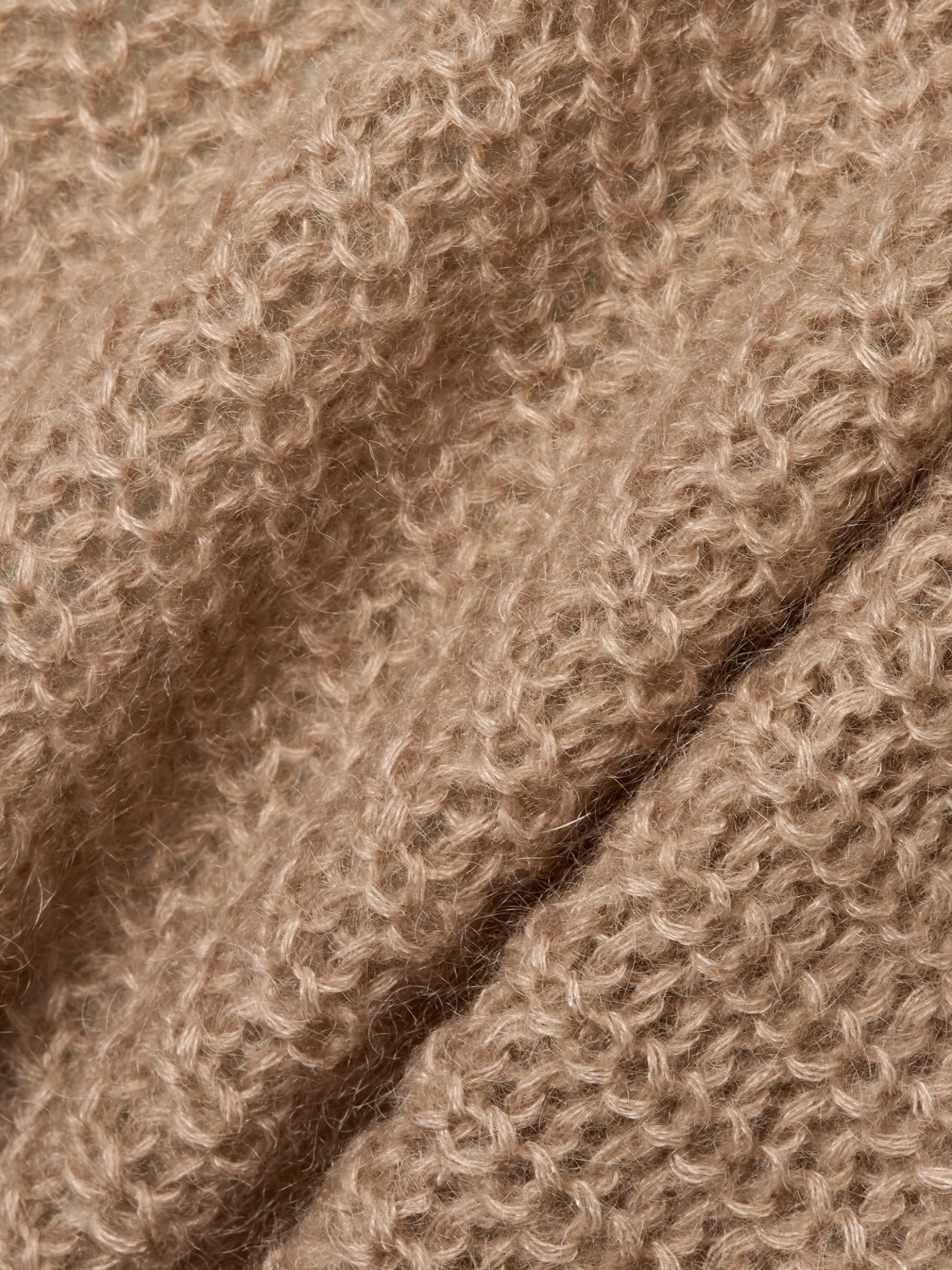 Marie Lund Damen Strickpullover mit Mohairanteil in melange