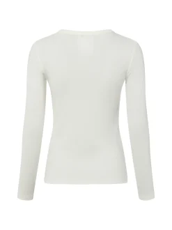 Marie Lund Damen Strickshirt in ecru - Ärmel: langarm