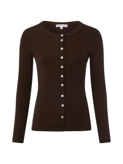 Marie Lund Damen Strickshirt in schoko - Ärmel: langarm