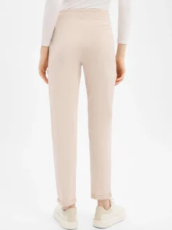 Marie Lund Damen Sweathose in beige - Länge: lang