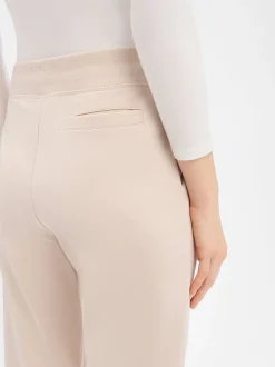 Marie Lund Damen Sweathose in beige - Länge: lang