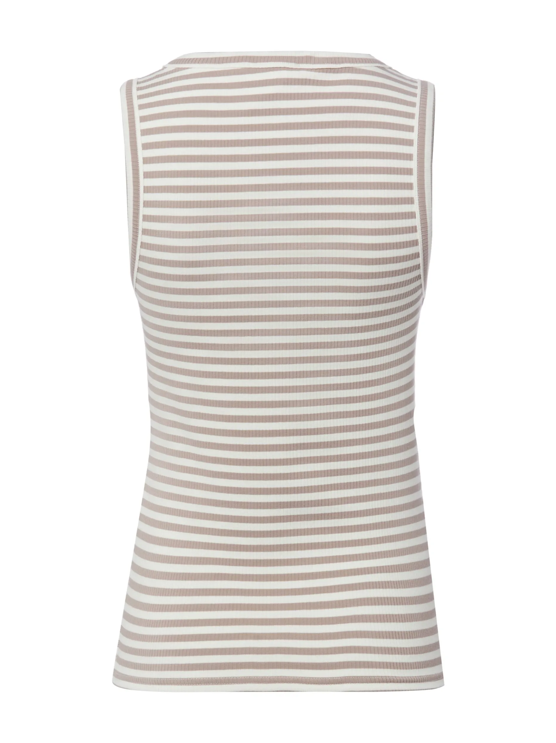 Marie Lund Damen Top in melange weiß - Ärmel: ohne Arm