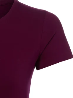 Marie Lund Damen T-Shirt in aubergine