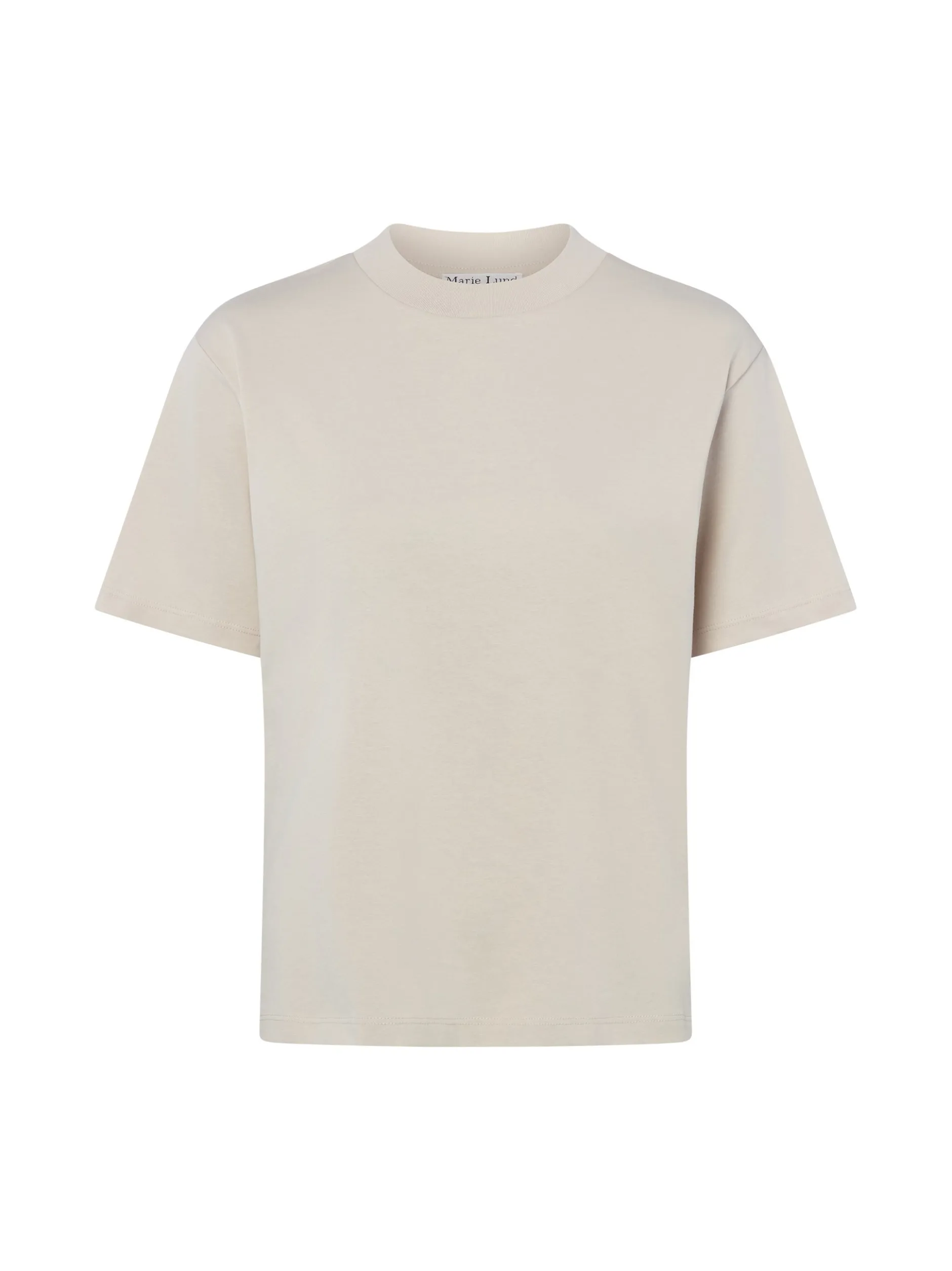 Marie Lund Damen T-Shirt in beige - Ausschnitt: Rundhals