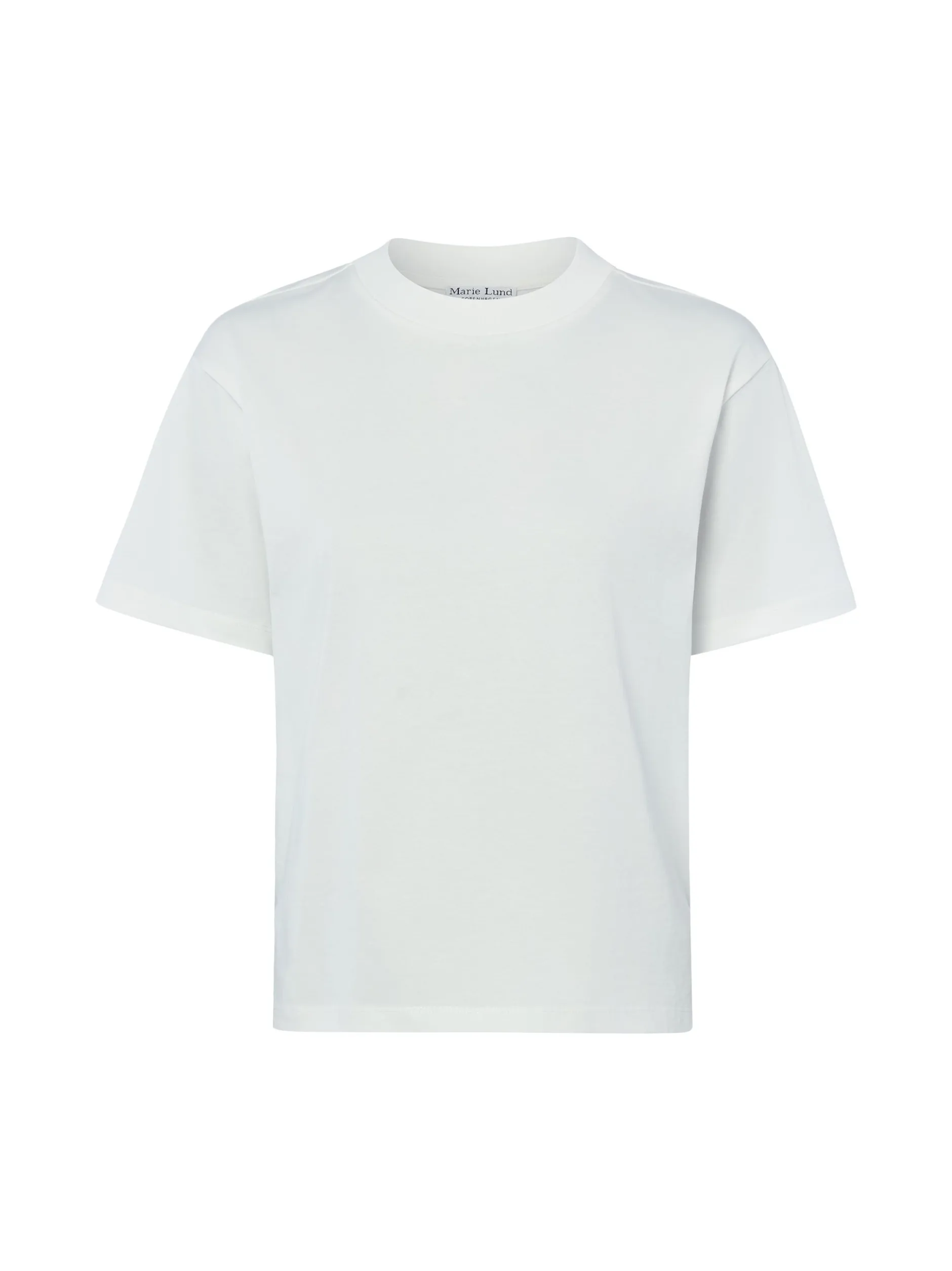Marie Lund Damen T-Shirt in ecru - Ausschnitt: Rundhals