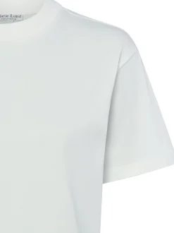 Marie Lund Damen T-Shirt in ecru - Ausschnitt: Rundhals