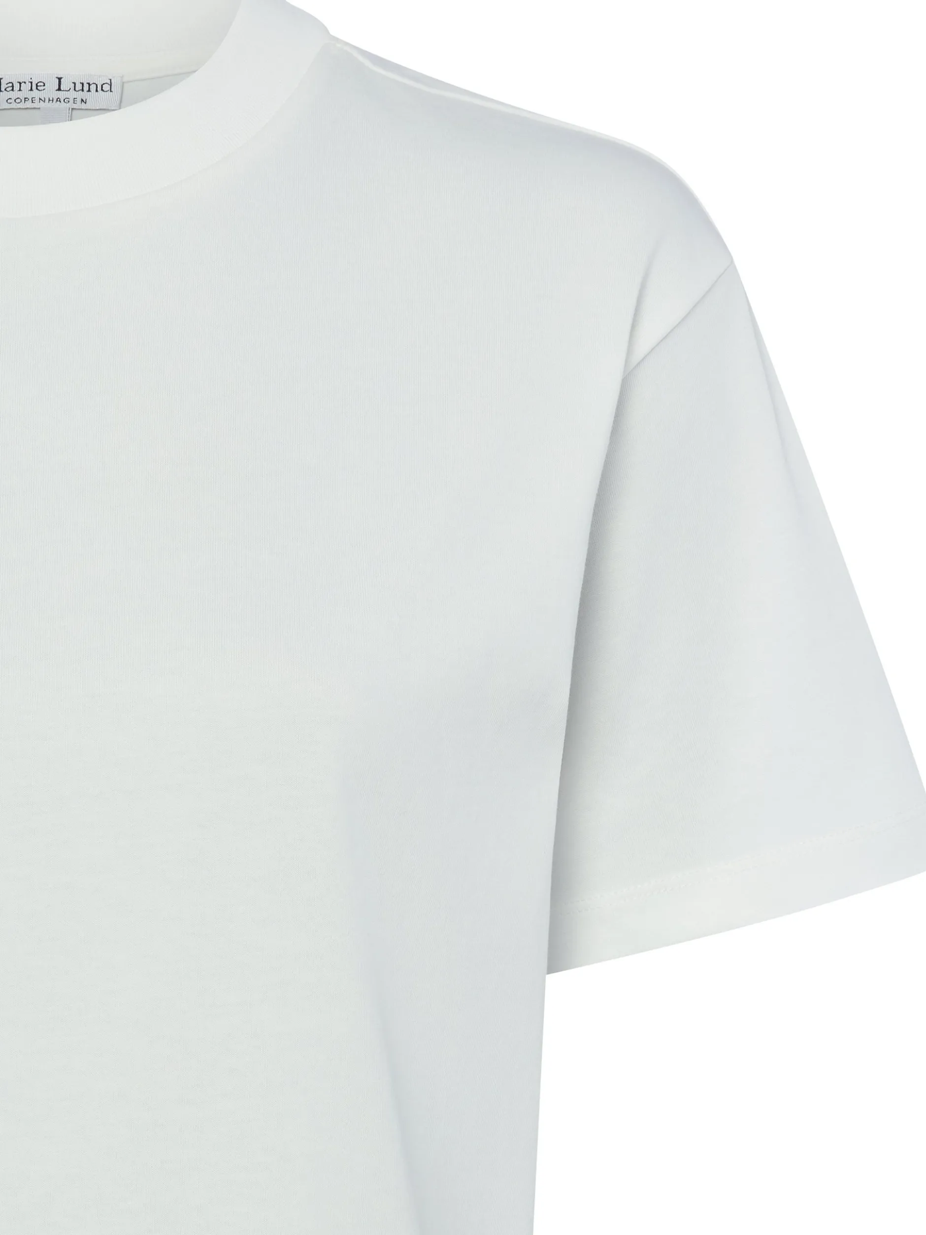 Marie Lund Damen T-Shirt in ecru - Ausschnitt: Rundhals