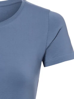 Marie Lund Damen T-Shirt in hellblau - Ärmel: extra kurz