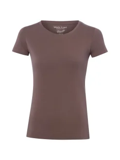 Marie Lund Damen T-Shirt in schlamm - Ärmel: kurzarm