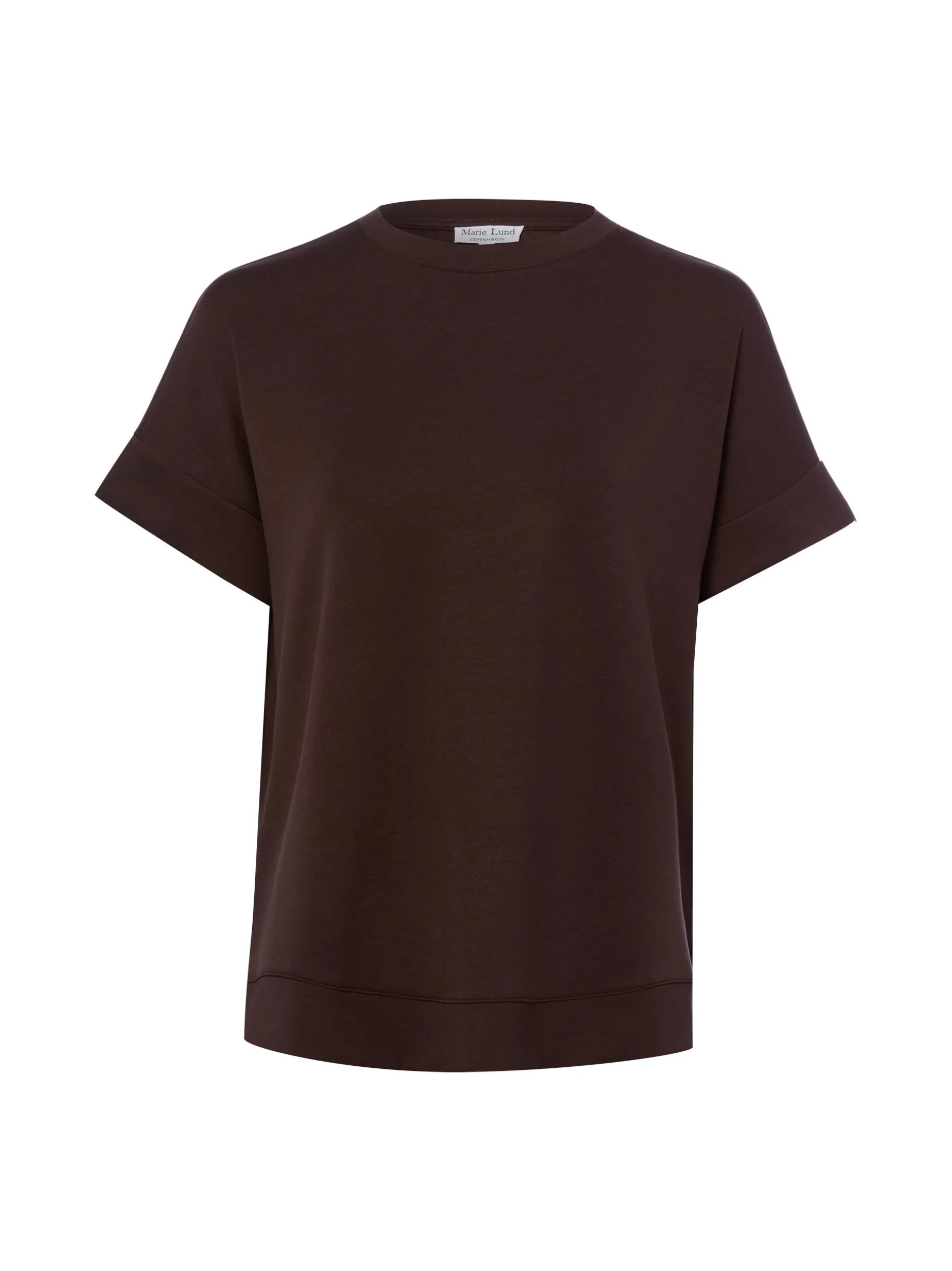 Marie Lund Damen T-Shirt in schoko - Ärmel: kurzarm