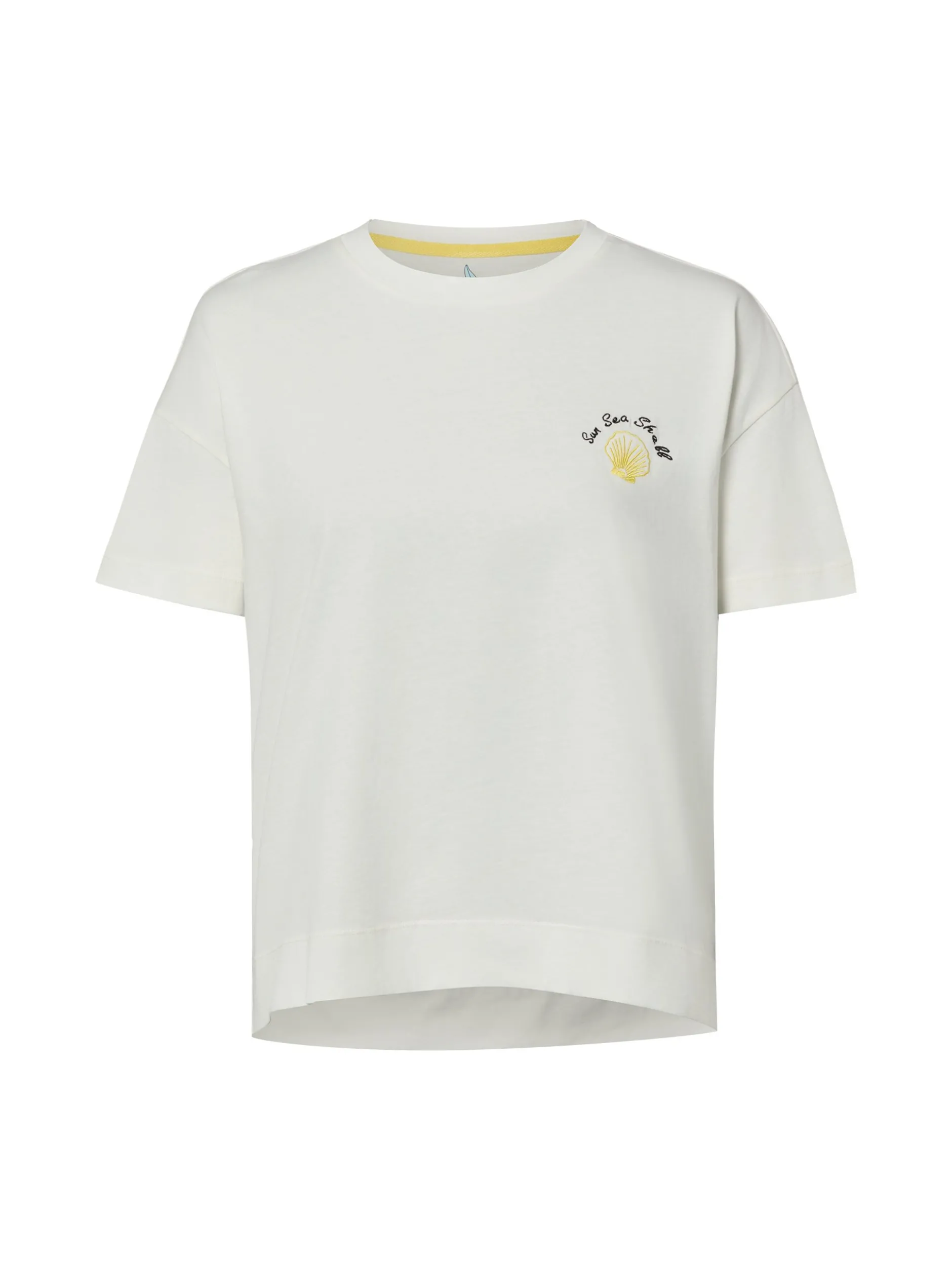 Marie Lund Damen T-Shirt in weiß - Ausschnitt: Rundhals