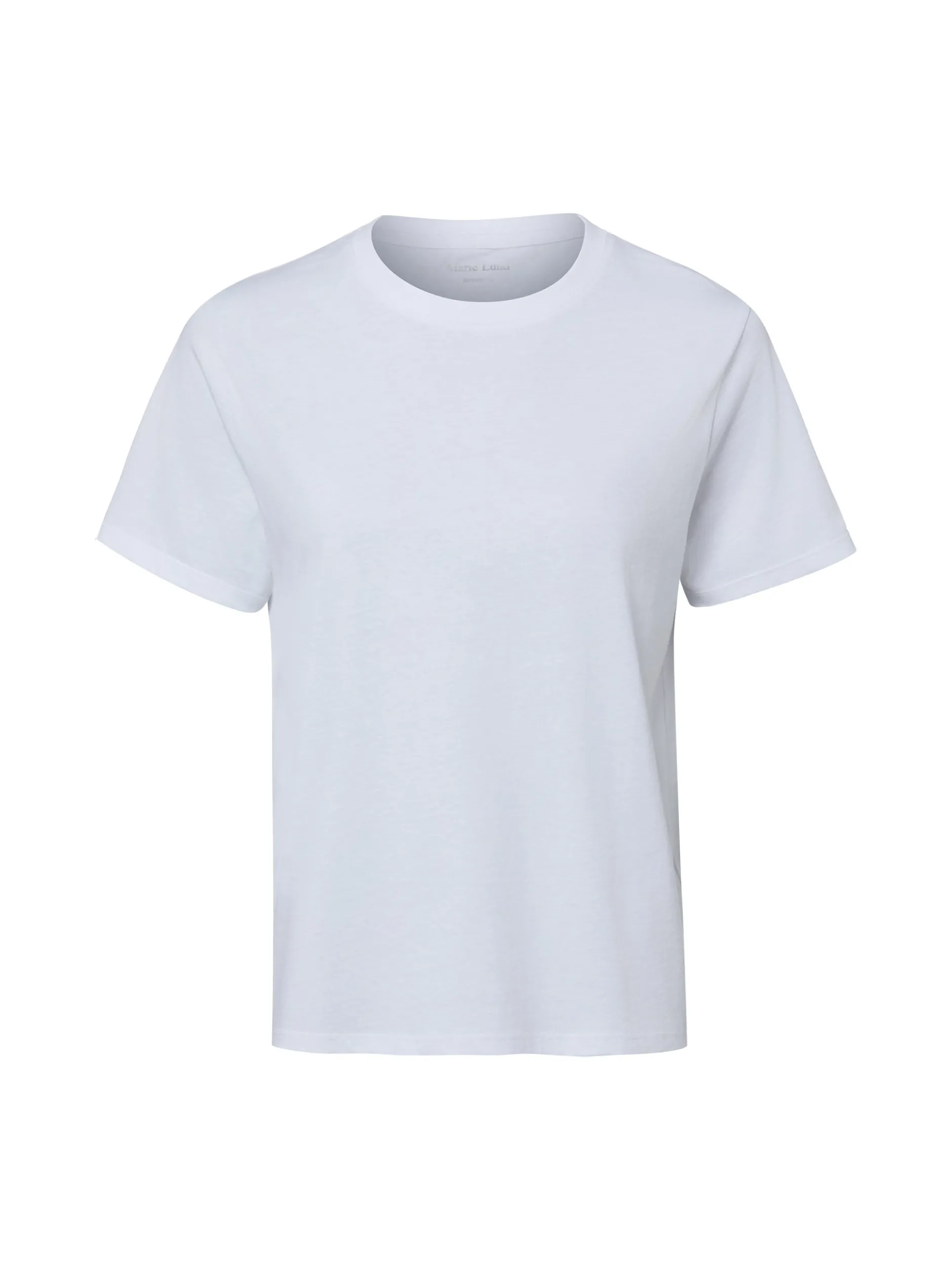 Marie Lund Damen T-Shirt in weiß - Ausschnitt: Rundhals
