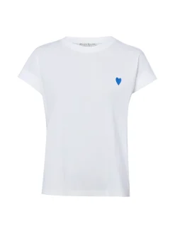 Marie Lund Damen T-Shirt in weiß - Ausschnitt: Rundhals