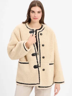 Marie Lund Damen Wolljacke in beige