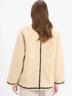 Marie Lund Damen Wolljacke in beige