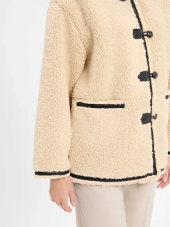 Marie Lund Damen Wolljacke in beige
