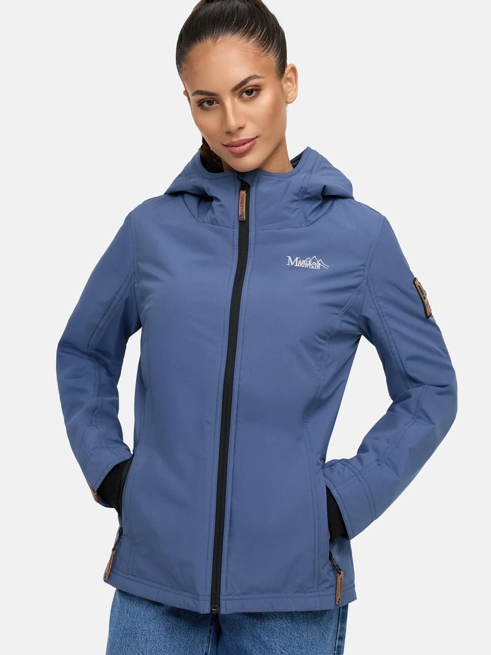 Marikoo Damen Übergangsjacke - Brombeere in blau