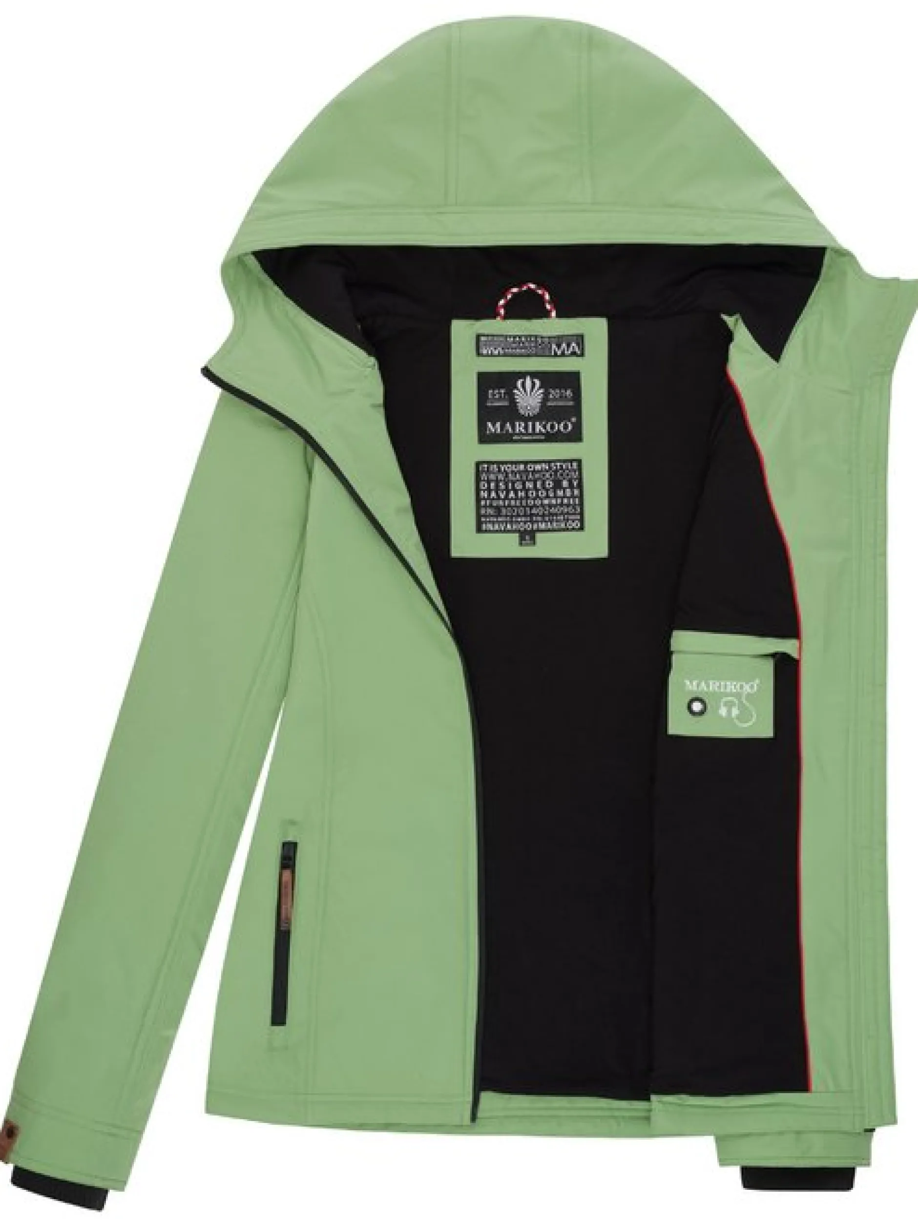 Marikoo Damen Übergangsjacke - Brombeere in gras