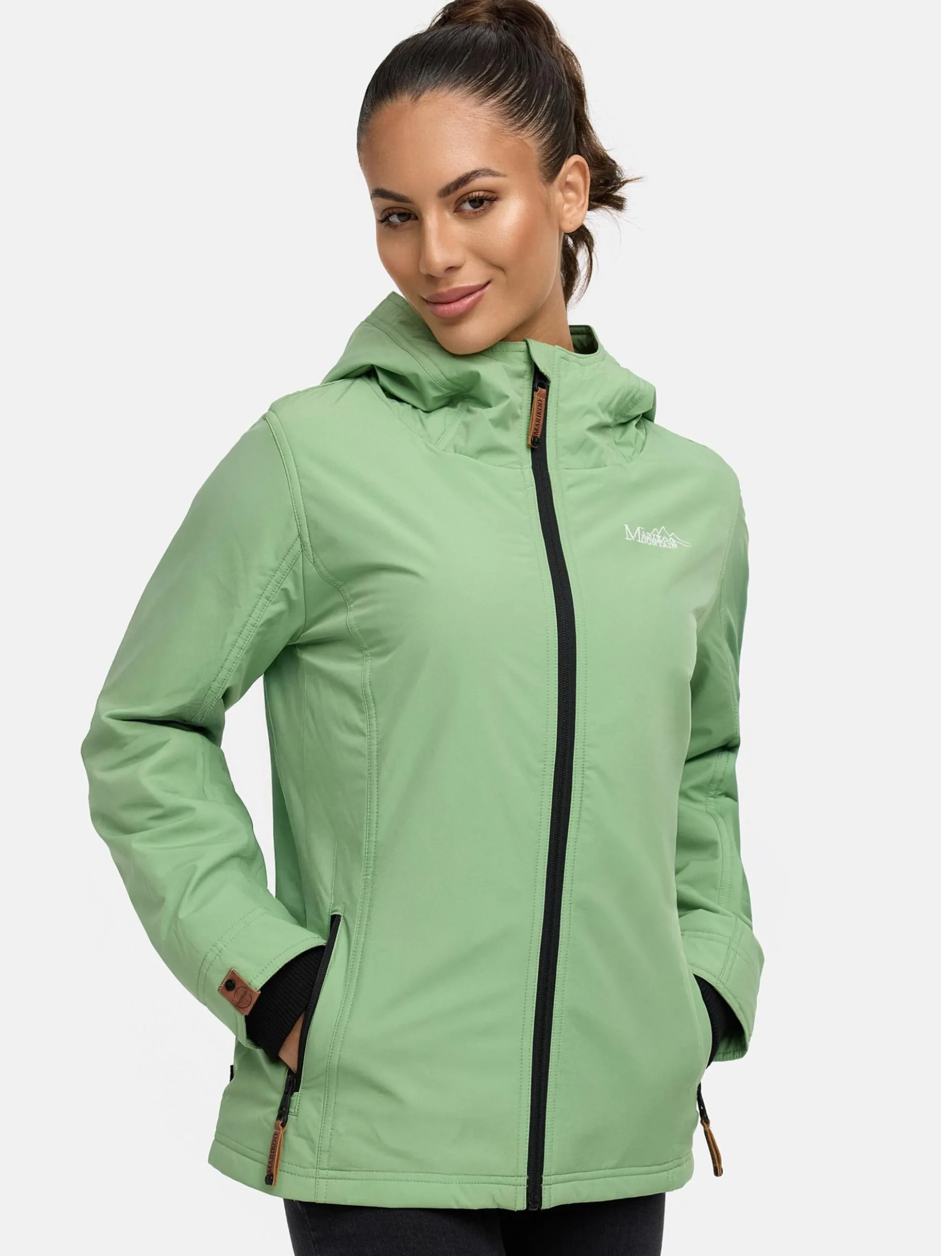 Marikoo Damen Übergangsjacke - Brombeere in gras