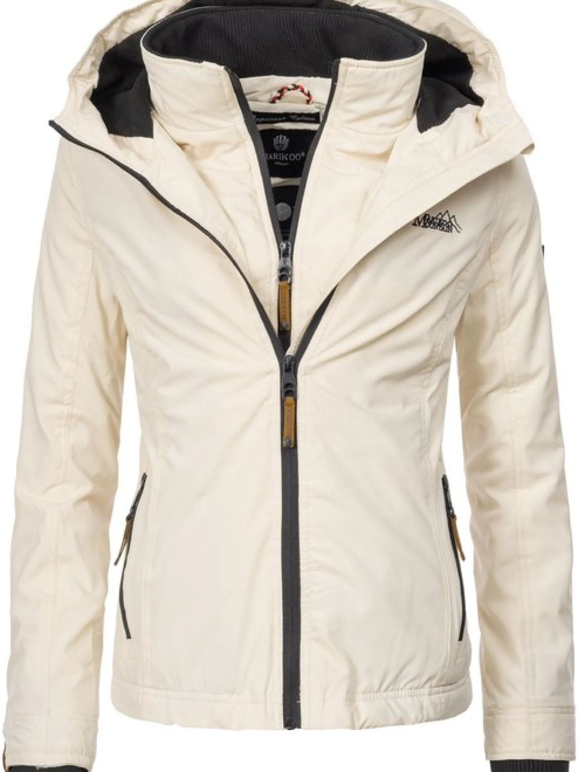 Marikoo Damen Übergangsjacke - Erdbeere in beige
