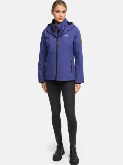 Marikoo Damen Übergangsjacke - Erdbeere in lila