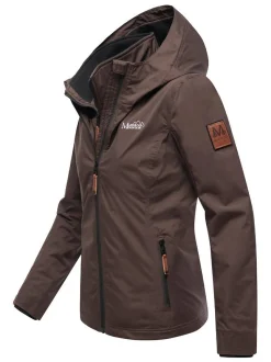 Marikoo Damen Übergangsjacke - Erdbeere in schoko