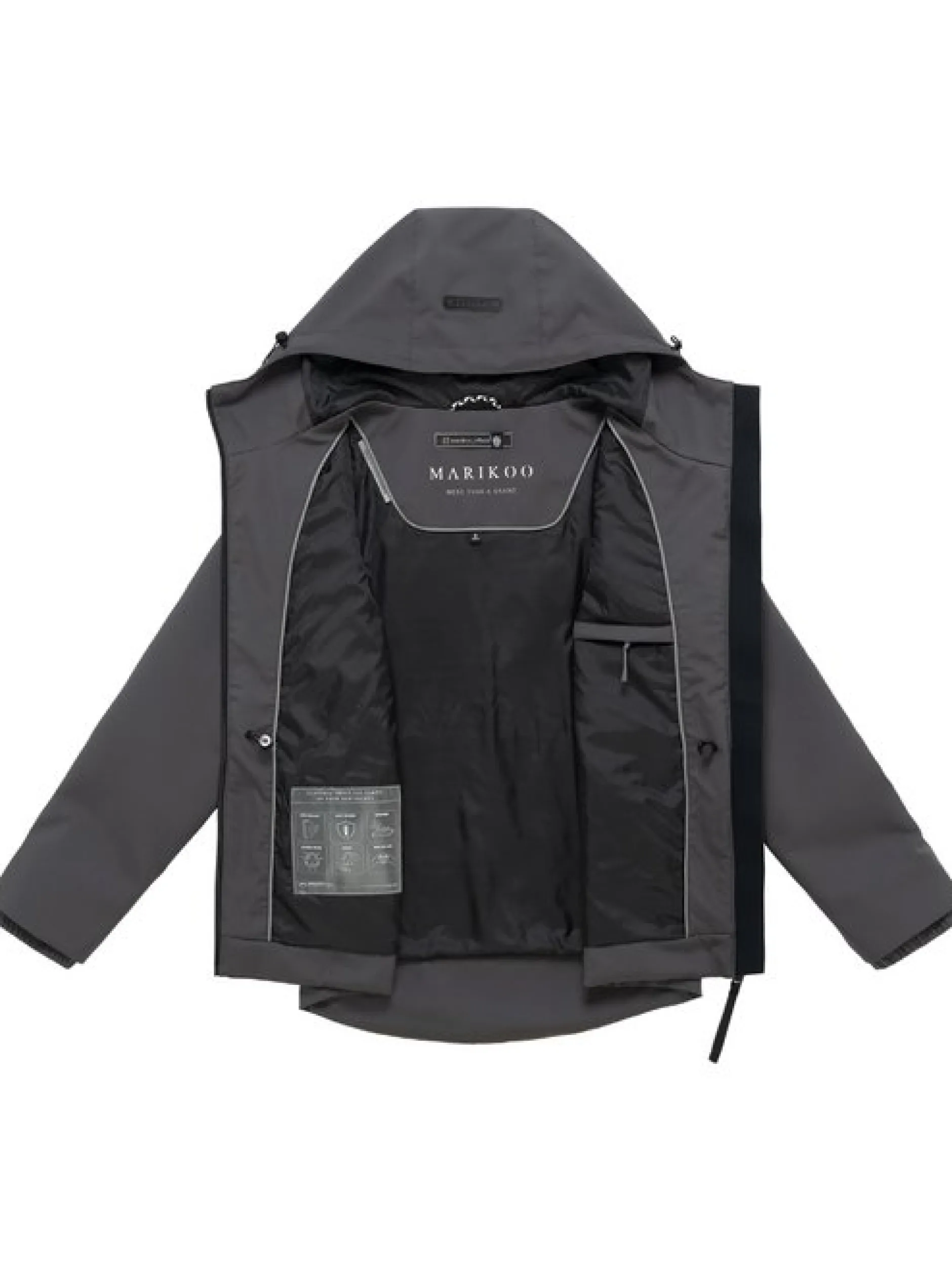 Marikoo Damen Funktionsjacke - Katzilein 16 in anthrazit