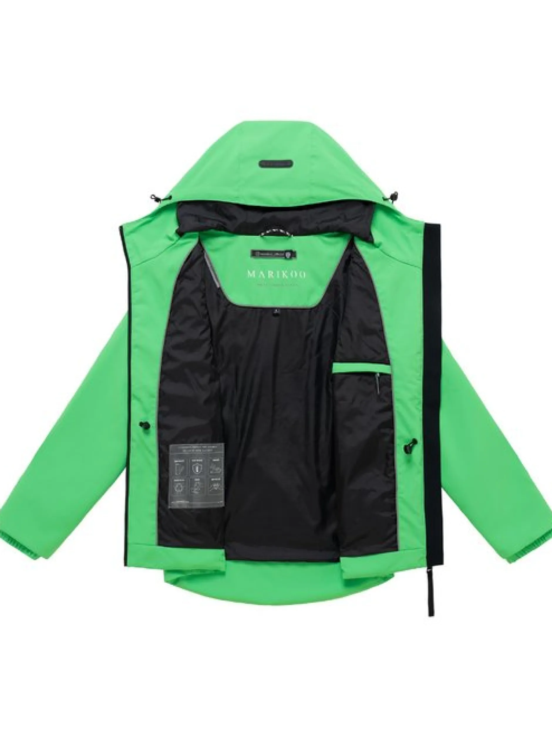 Marikoo Damen Funktionsjacke - Katzilein 16 in grün
