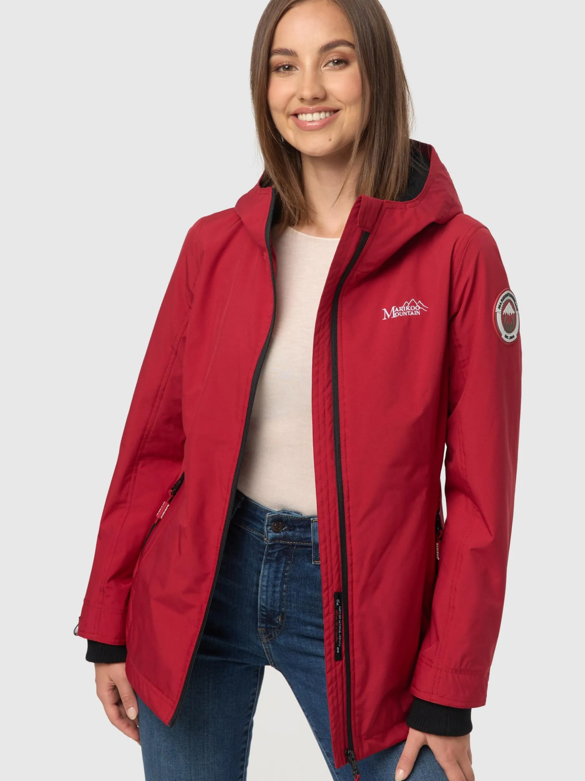 Marikoo Damen Outdoorjacke - Honigbeere in rot