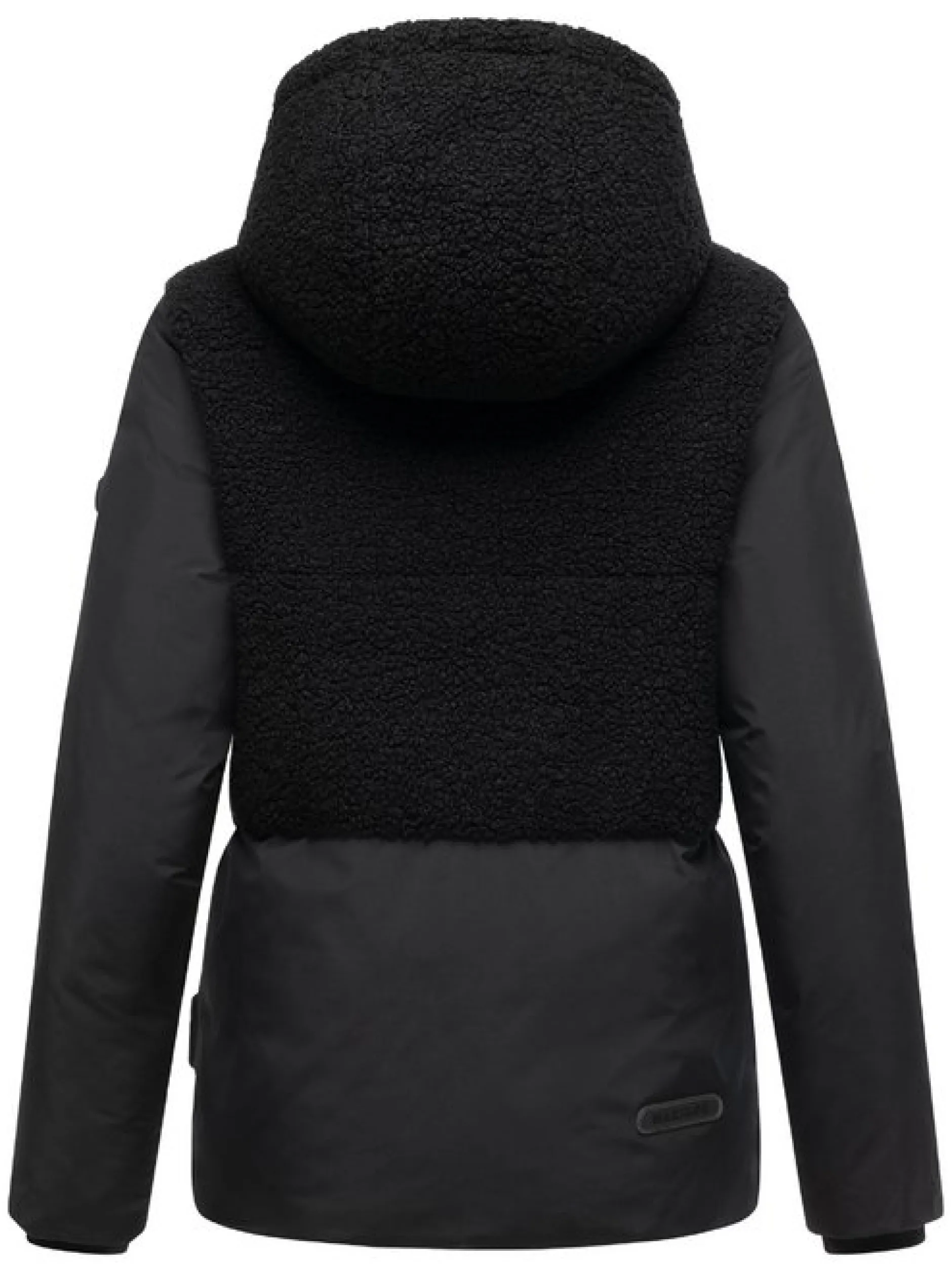 Marikoo Damen Plüschjacke - Sheeta 16 in schwarz