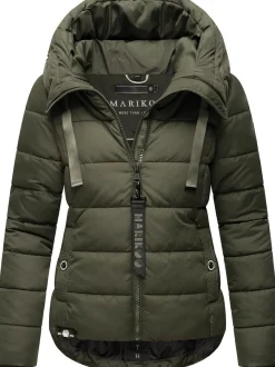 Marikoo Damen Steppjacke - Amayaa-1 in oliv