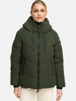 Marikoo Damen Steppjacke - Kwamee 16 in oliv