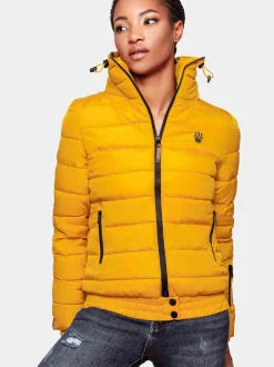 Marikoo Damen Steppjacke - Poison in gelb