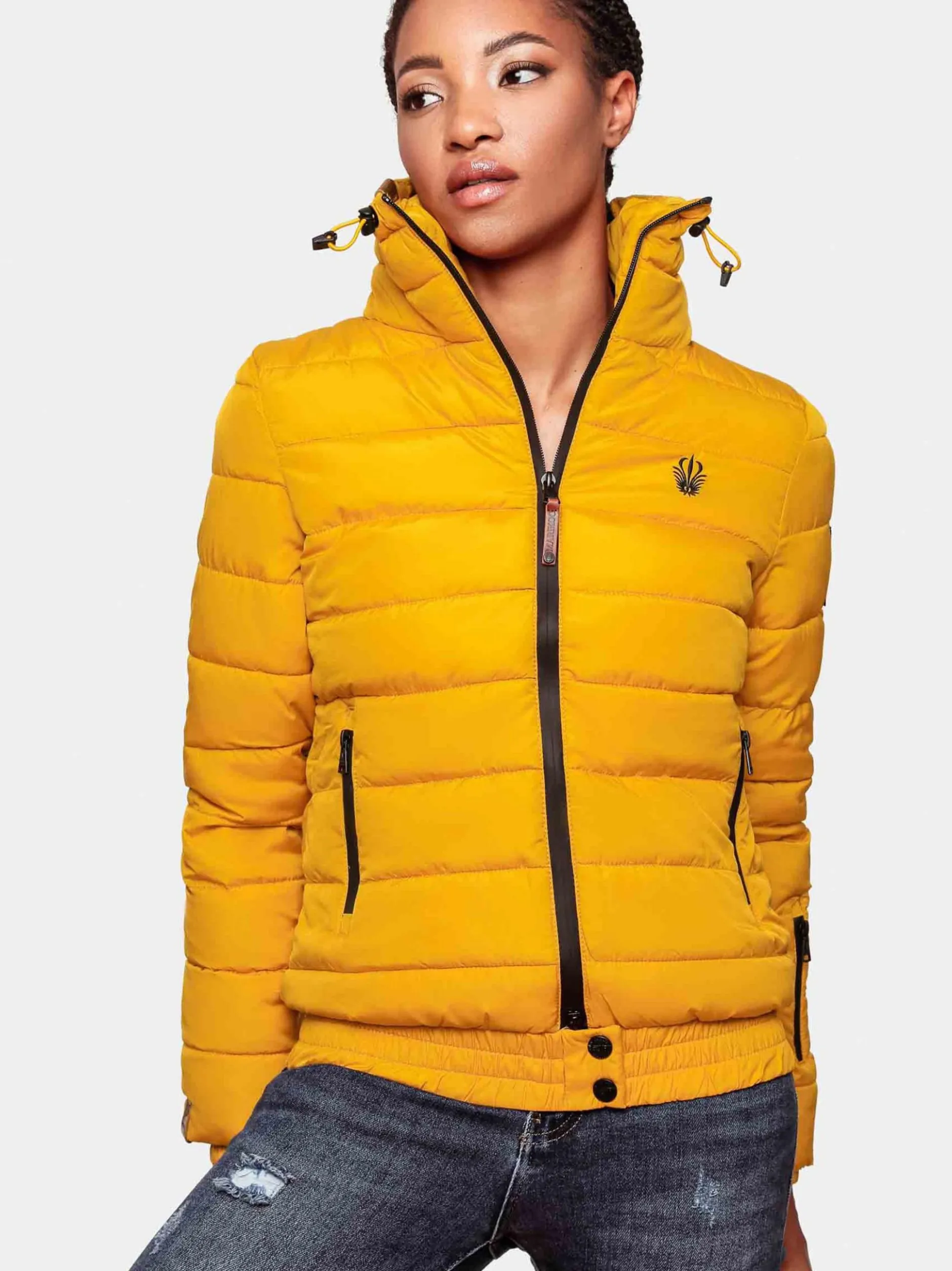 Marikoo Damen Steppjacke - Poison in gelb