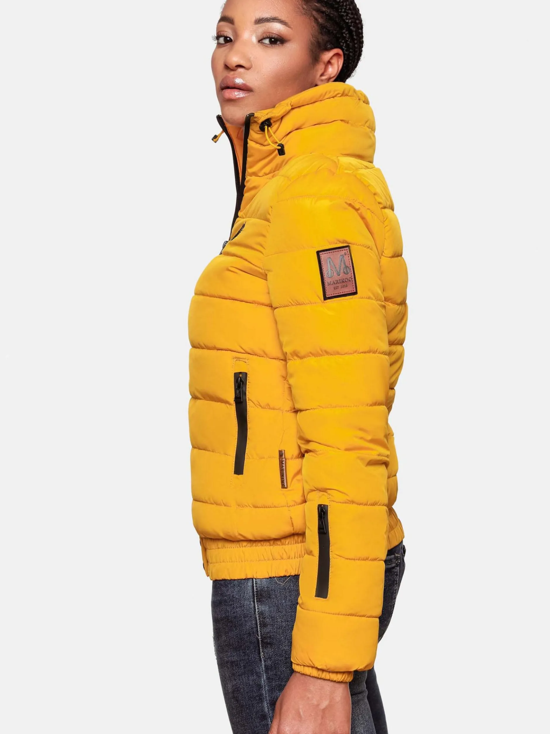 Marikoo Damen Steppjacke - Poison in gelb
