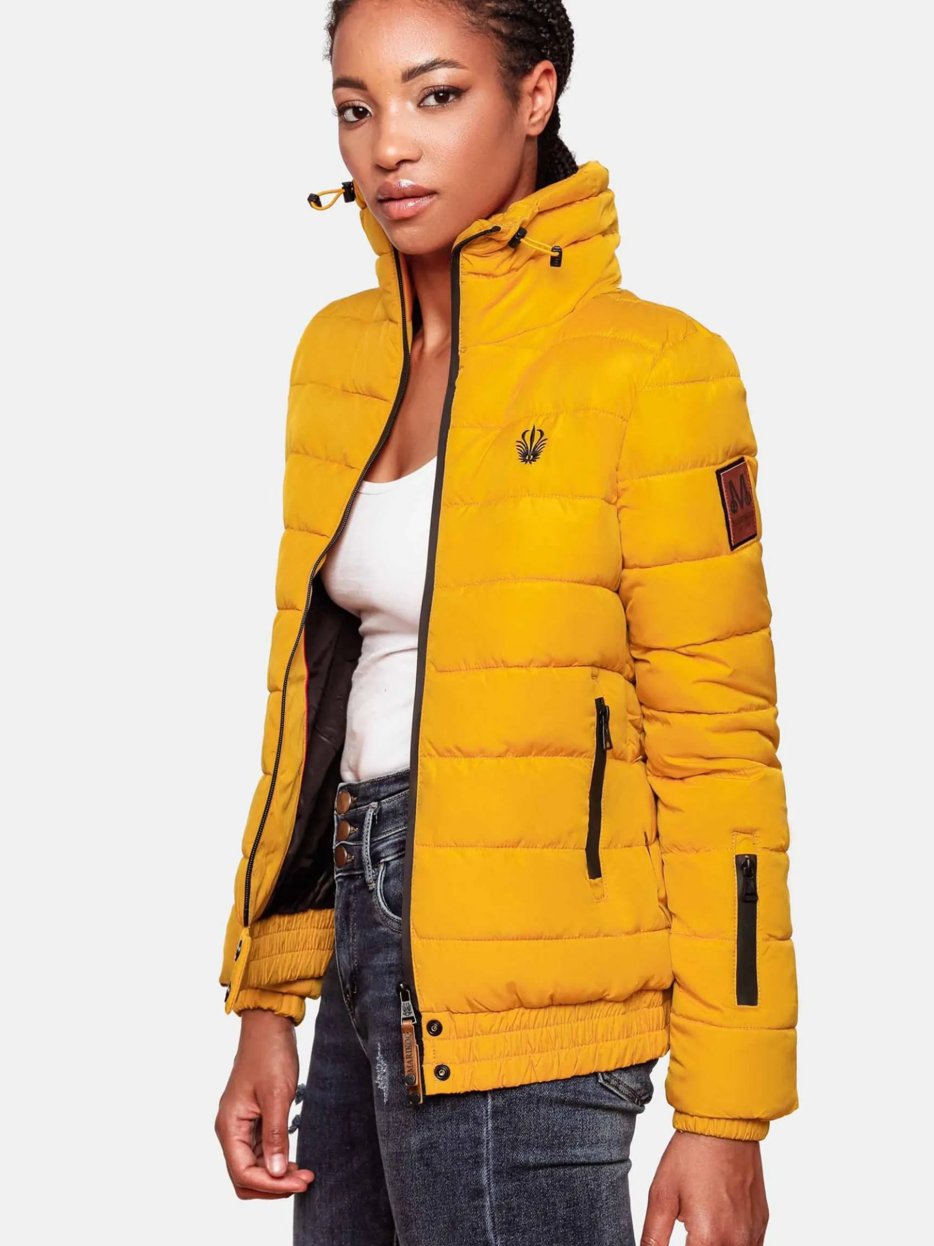 Marikoo Damen Steppjacke - Poison in gelb