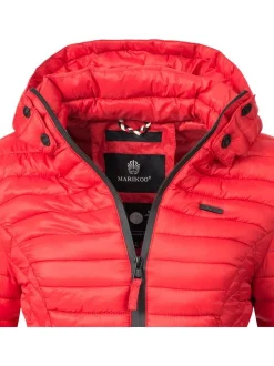 Marikoo Damen Steppjacke - Samtpfote in rot