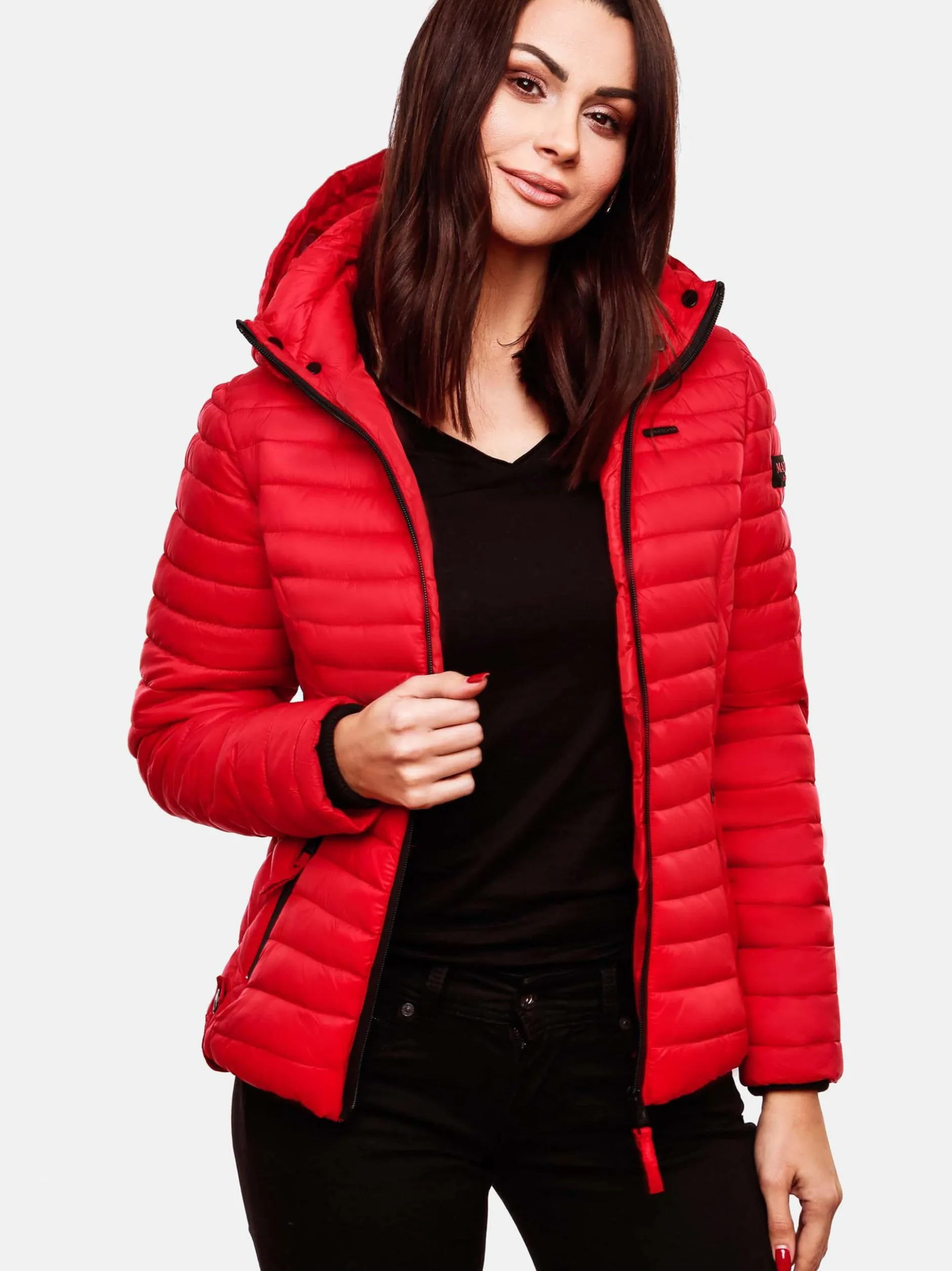 Marikoo Damen Steppjacke - Samtpfote in rot