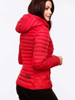 Marikoo Damen Steppjacke - Samtpfote in rot