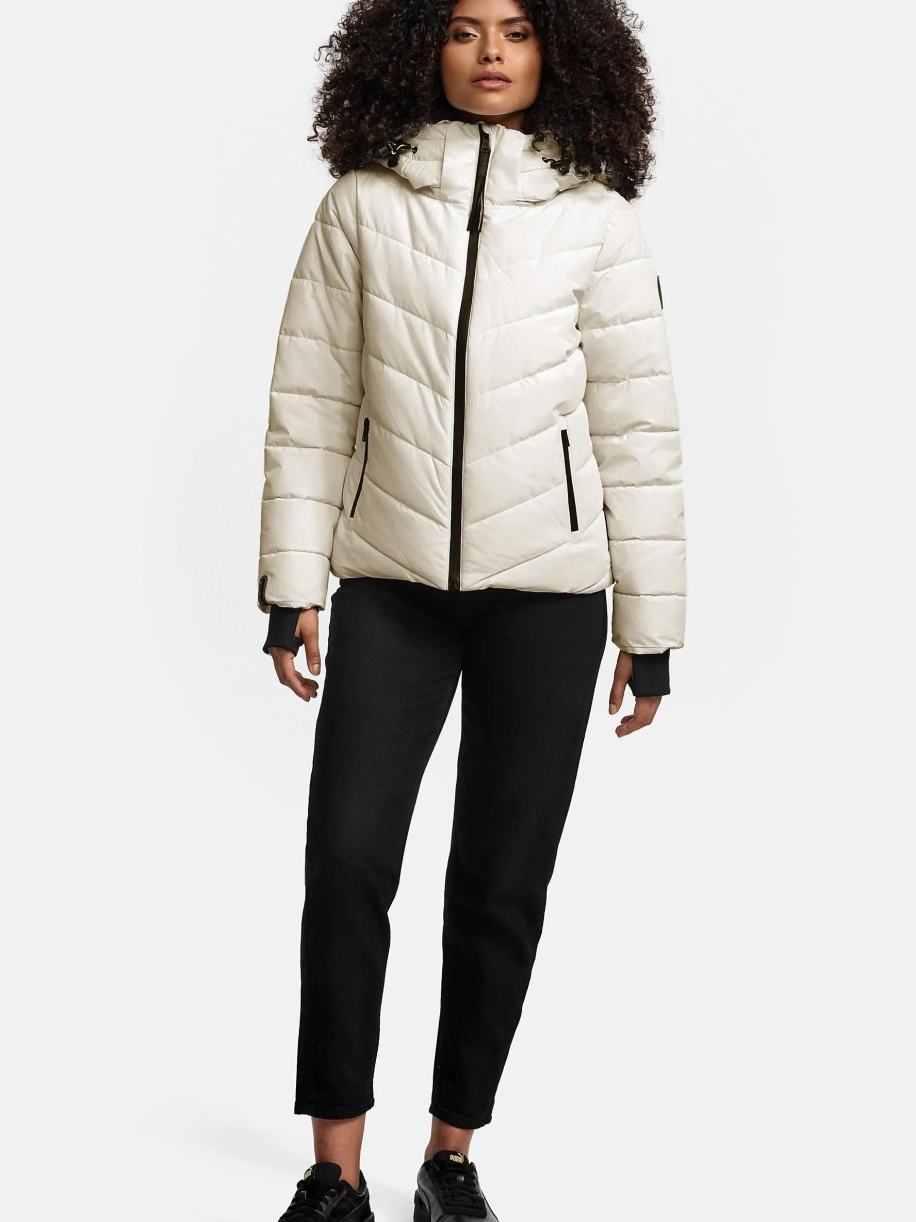 Marikoo Damen Steppjacke - Samuiaa XVI in weiß