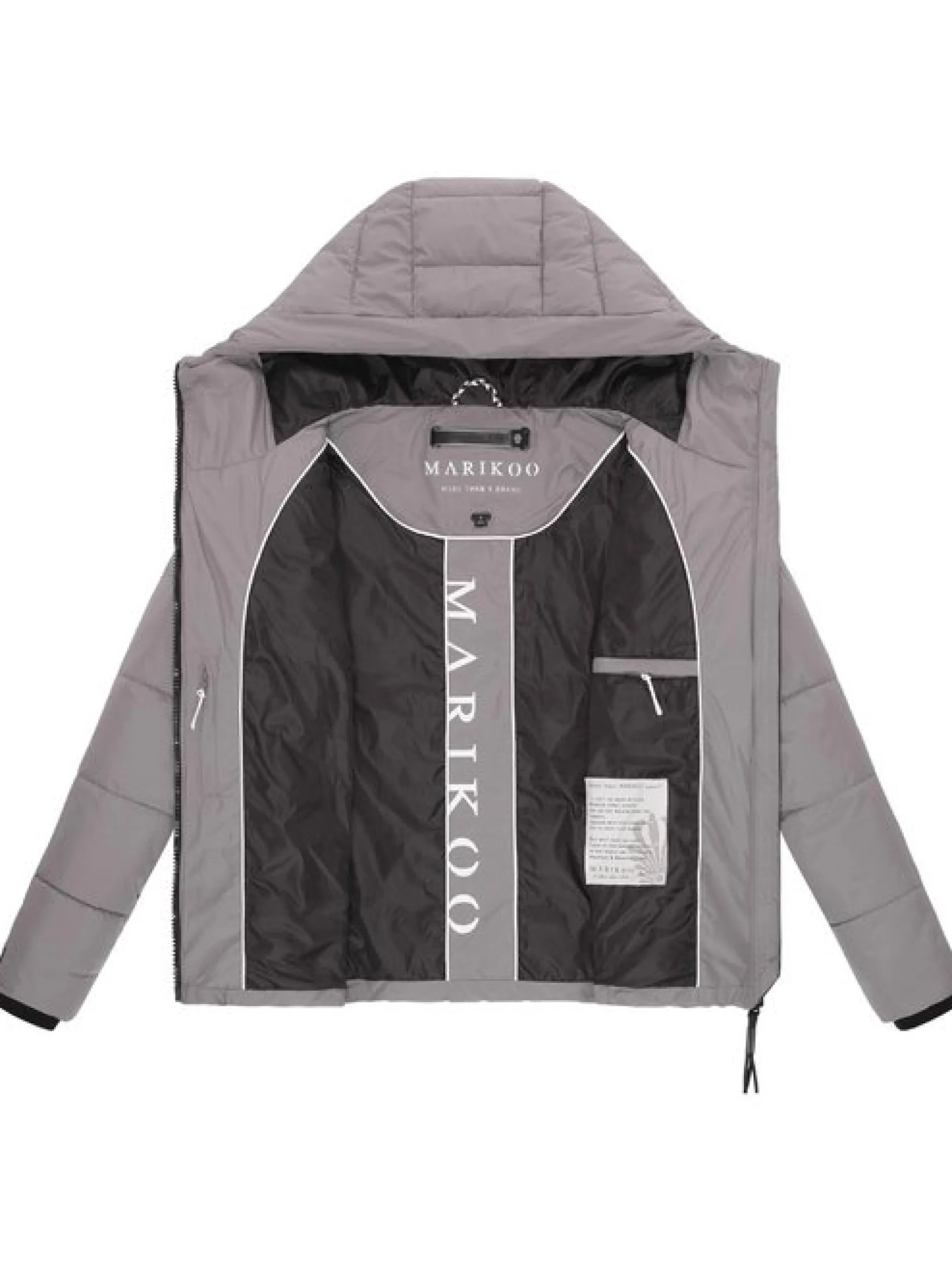 Marikoo Damen Steppjacke - Shimoaa XVI in grau