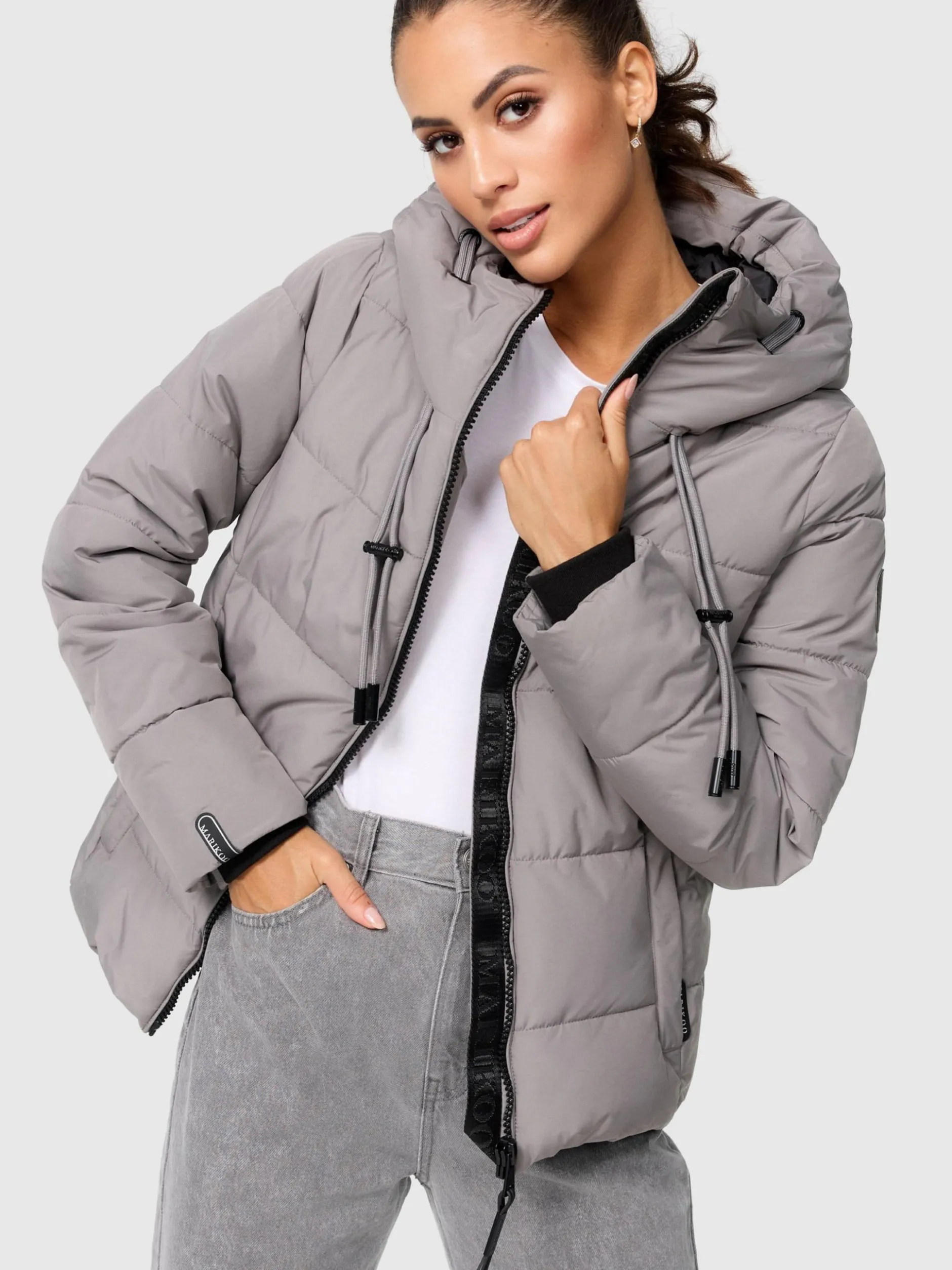 Marikoo Damen Steppjacke - Shimoaa XVI in grau