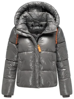 Marikoo Damen Steppjacke - Skyraa 16 in grau