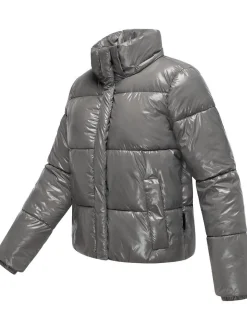 Marikoo Damen Steppjacke - Skyraa 16 in grau