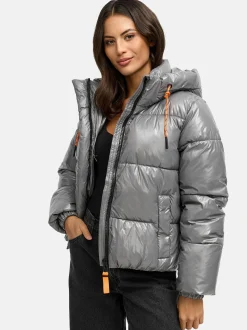 Marikoo Damen Steppjacke - Skyraa 16 in grau
