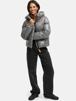 Marikoo Damen Steppjacke - Skyraa 16 in grau