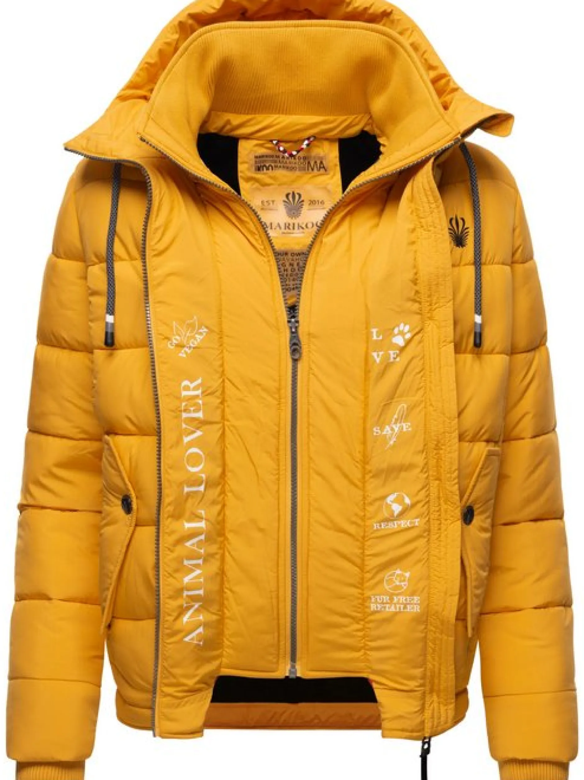 Marikoo Damen Steppjacke - Taisaa Prc in gelb